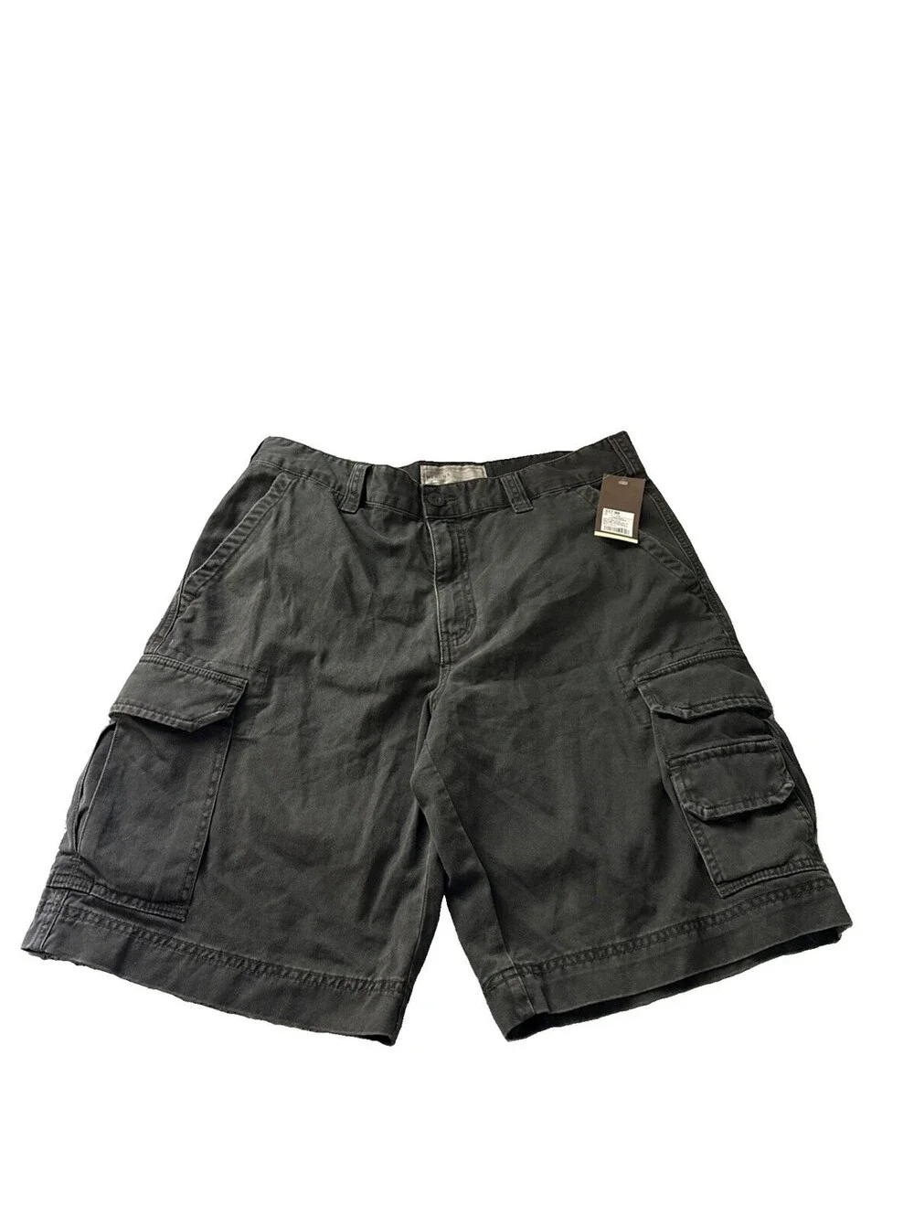 NWT Merona Mens Cargo Shorts Olive Twist Dark Green Classic Utility New Tag 34